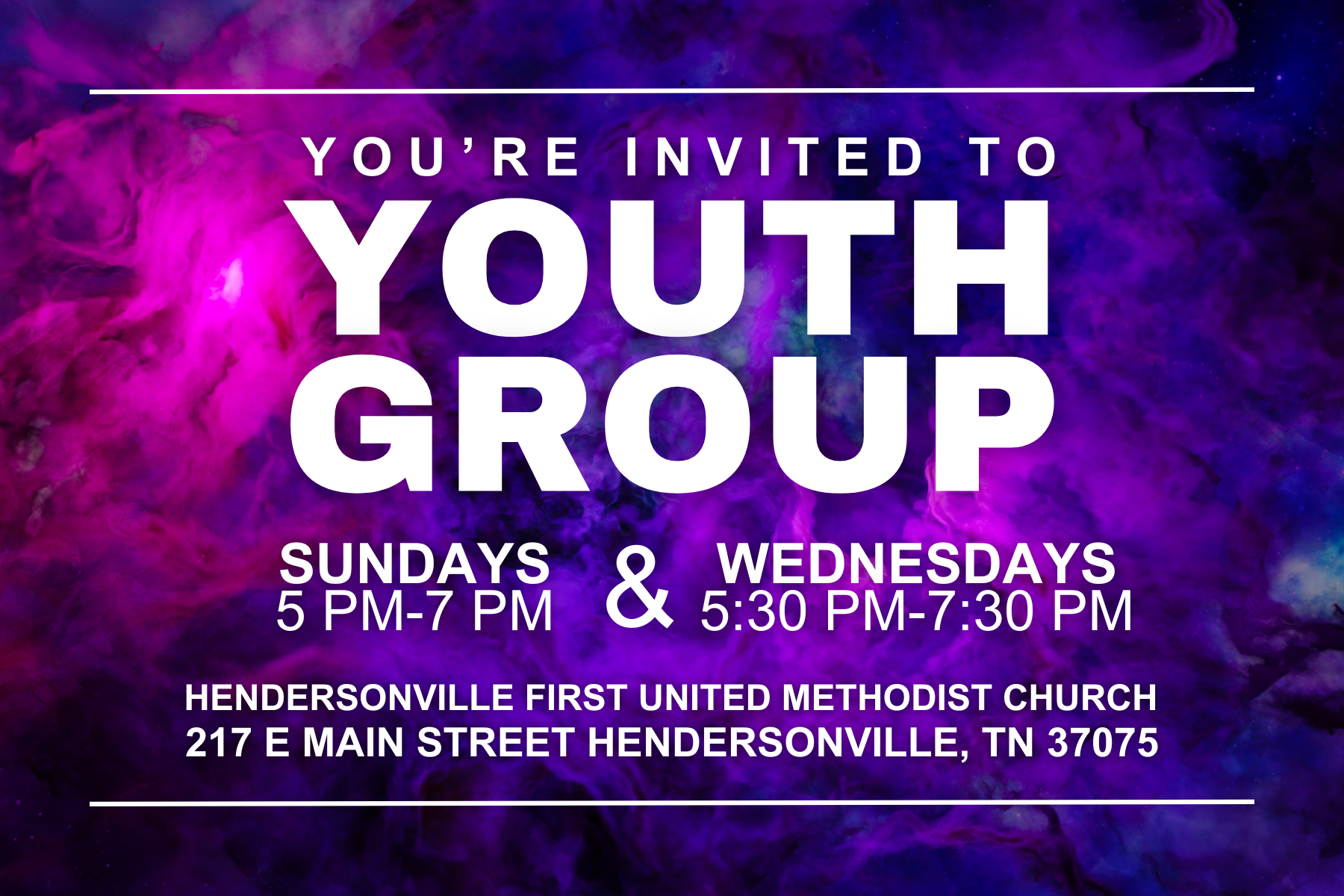 youth invite card